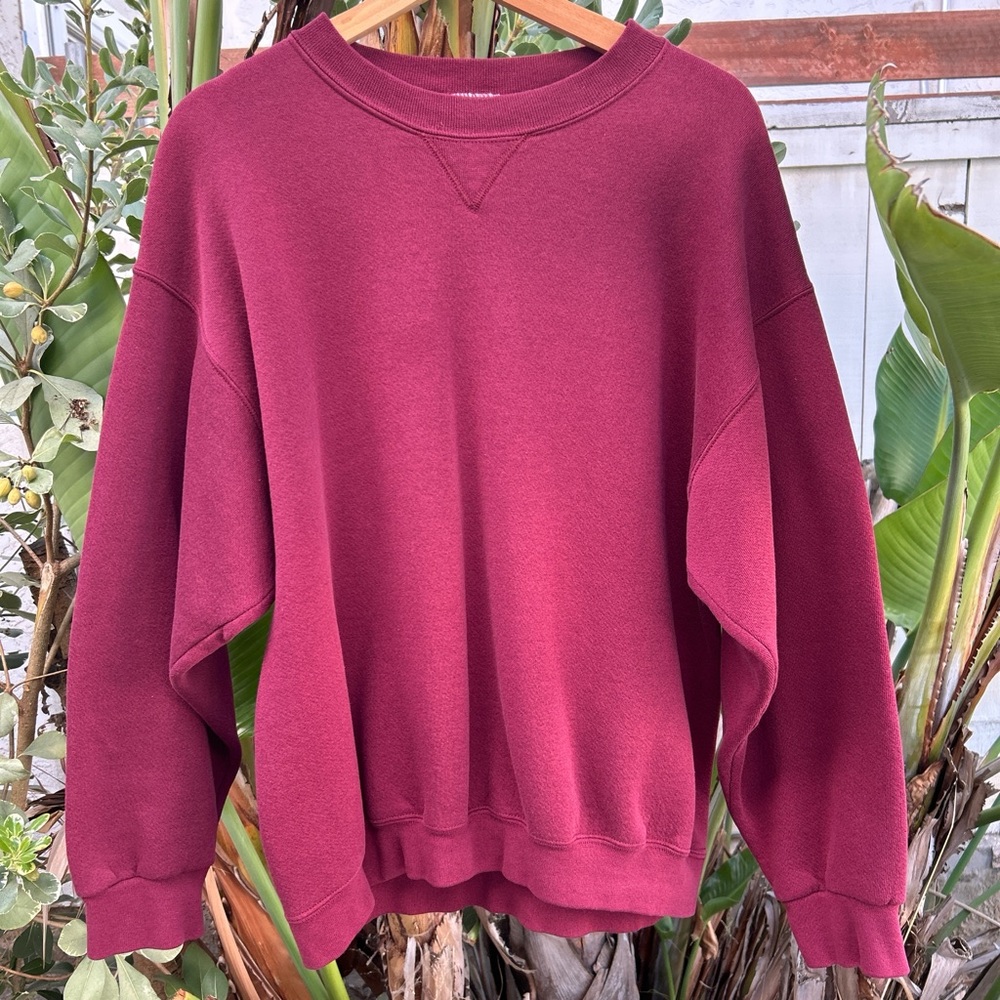 Vintage 90s 1990s Pro Spirit Sweater Men’s XL Made In USA Burgundy